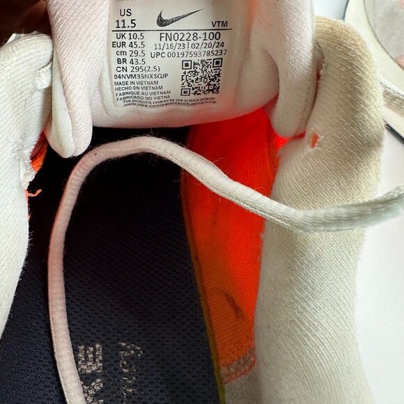Nike Journey Run Sail Total Shoes Mens 11.5 White Pink Running FN0228-100 main image 7